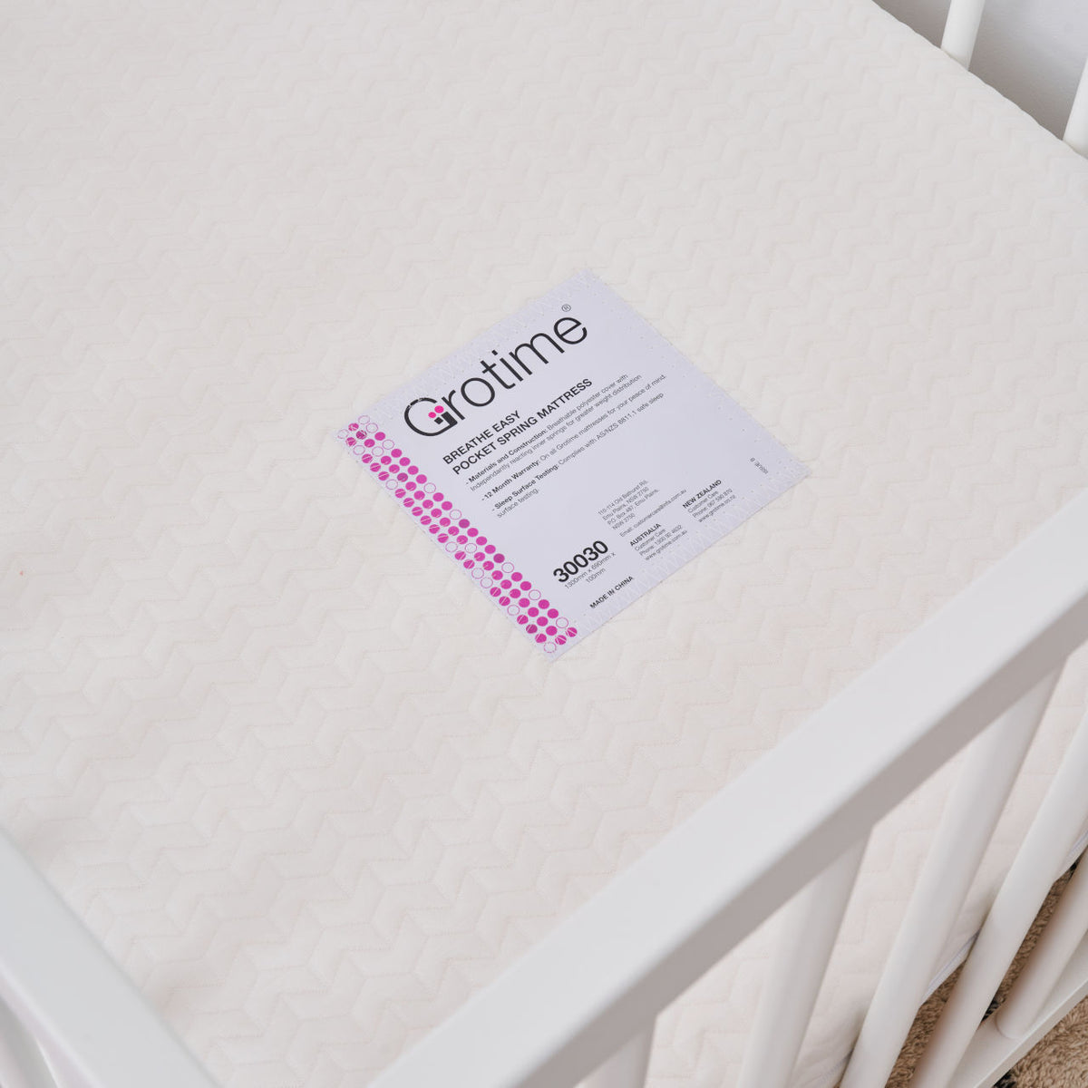 Grotime Wbsite Grotime M660S100 - Cot Mattress (Breathe Easy Mattress) | Infa Group NZ