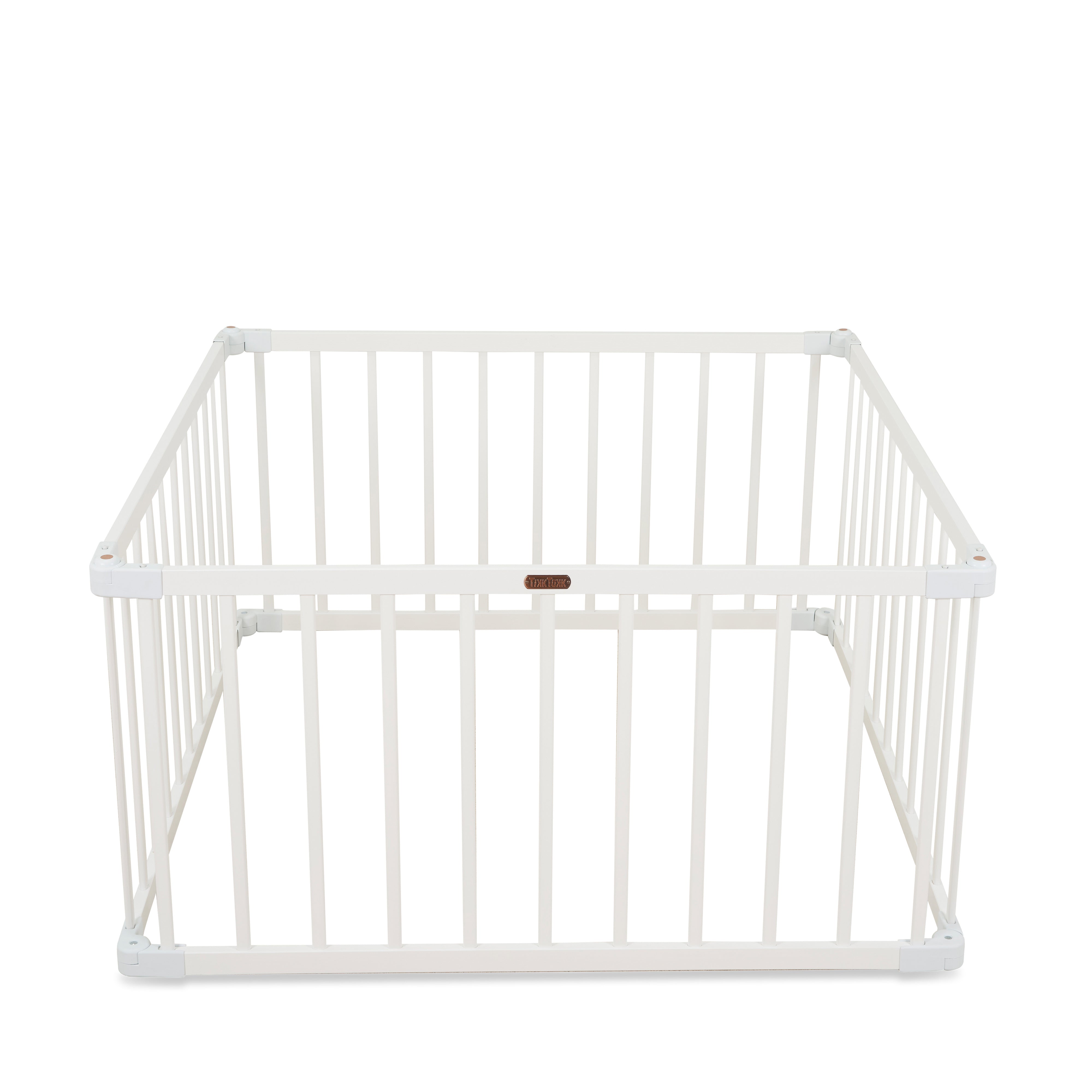 Square best sale wooden playpen