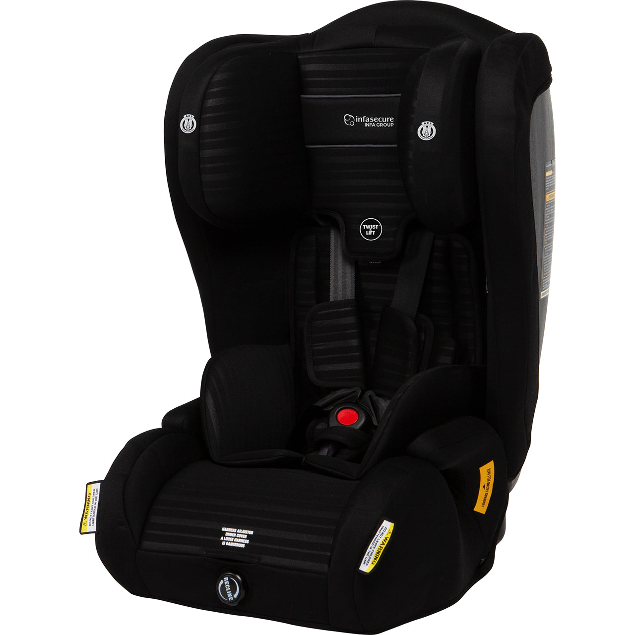 InfaSecure Emerge Caprice Stripe Forward Facing Car Seat 6m 8y Infa Group NZ