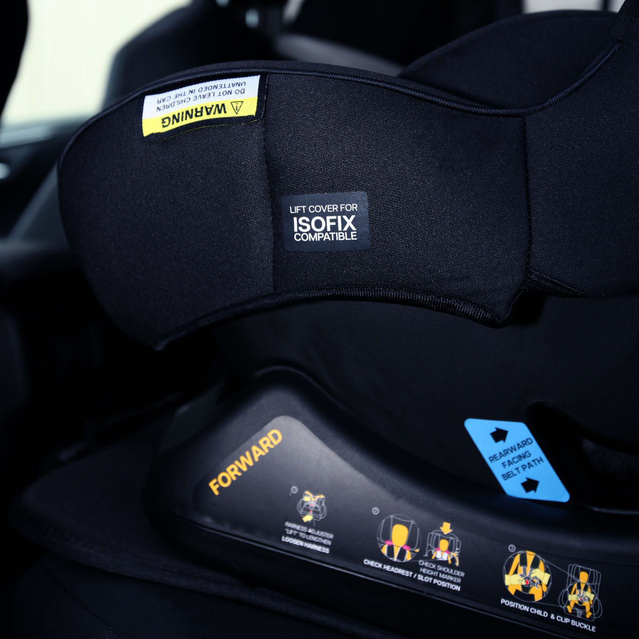 Isofix rear cheap facing